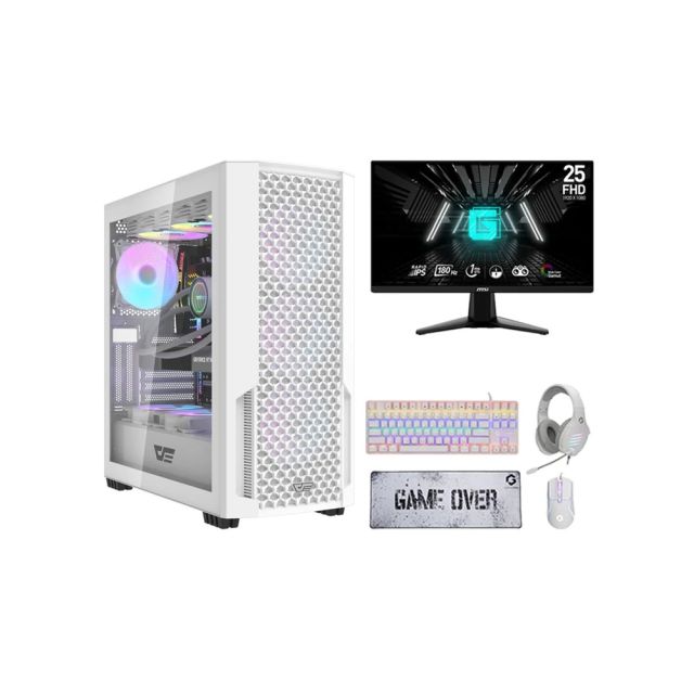 I5 Gaming Pc, I5-14400f, Rtx 4060 Ti 16gb, Windows 11 Pro, With Msi Gaming Monitor And 4in1 Gaming Kit