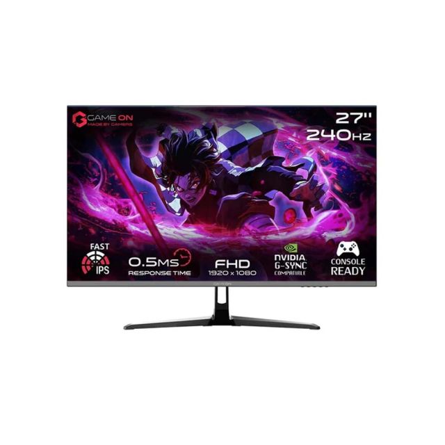 Gameon Goesp27240ips 27" Fhd, 240hz, 0.5ms Fast Ips Hdmi 2.1 Gaming Monitor (Support Ps5)