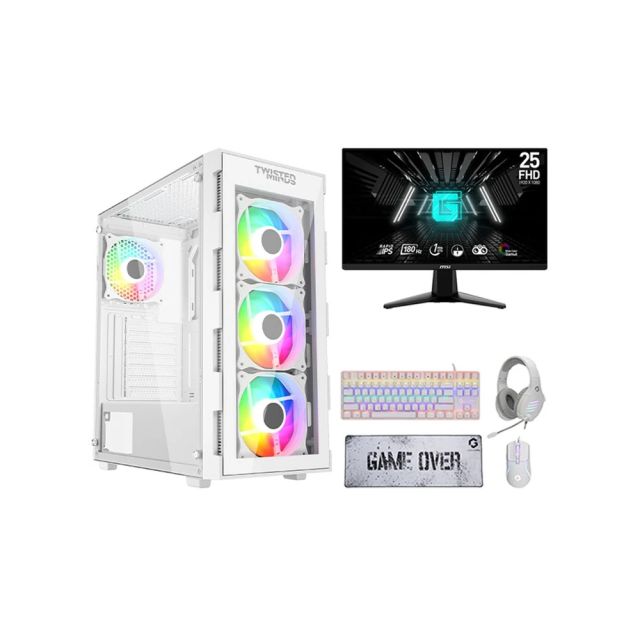 I5 Gaming Pc, I5-12400f, Rtx 4060, Windows 11 Pro With Msi Gaming Monitor And 4in1 Gaming Kit