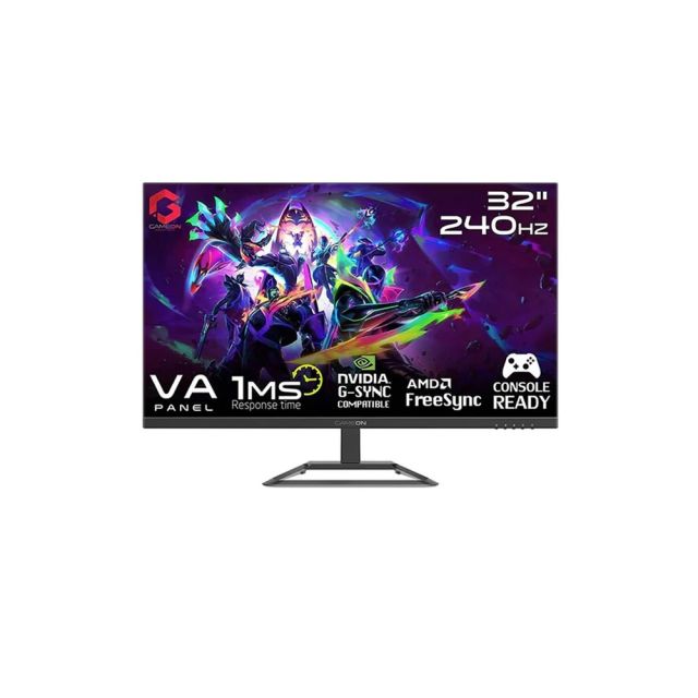 Gameon Gop32fhd240va 32" Fhd, 240hz, 1ms (1920x1080) Flat Va Gaming Monitor With G-sync & Free Sync - Black (Hdmi 2.1 Console Compatible)